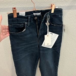 Brand New Good American dark wash “Good Waist” full length